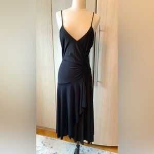 NWOT Women’s Express Stretchy Long Strappy  Black Dress Size 7/8